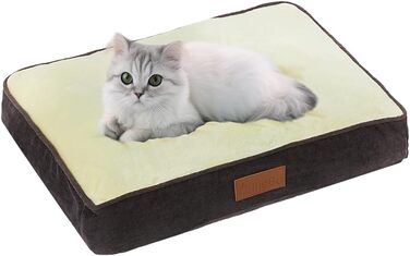 Клітка для собак Ellie-Bo, 71 x 48 см, лежанка, коричнева кордурна стінка та рожеве штучне хутро