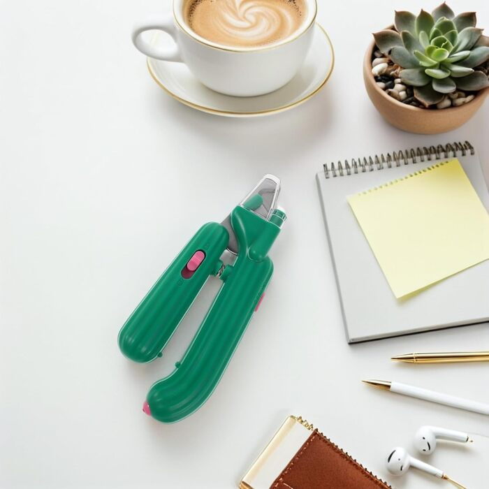 Триммер для нігтів домашніх тварин BESPORTBLE з неслизькою ручкою та світлом для котів, цуценят та дрібних тварин. Портативний, для використання в приміщенні та на вулиці. Безпечне зрізання та стрижка.