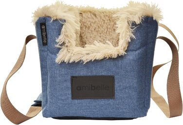 Автомобільний підлокітник для собак | Універсальний, миючий, зносостійкий, для середніх консолей, передніх/бічних сидінь, заднього ряду | Сумка для собак, для маленьких порід | Колір: Джинс