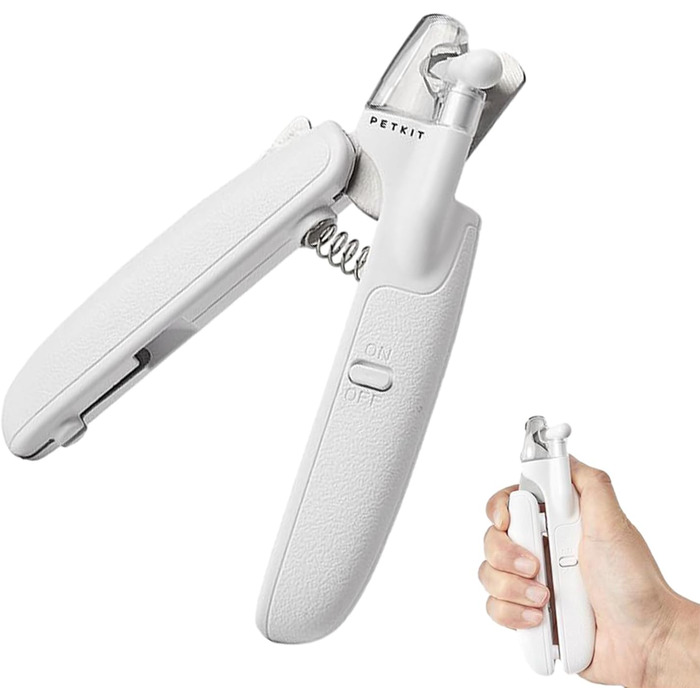 Триммер для обрізання кігтів собак та котів з LED-підсвічуванням | Бездротовий, для дому, подорожей, професійний