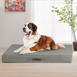 Ліжко для собак Sytopia XXL, водовідштовхувальне, кошик, 59 кг, для великих собак, для дому та вулиці, світло-сірий, 127 см, XX-Large