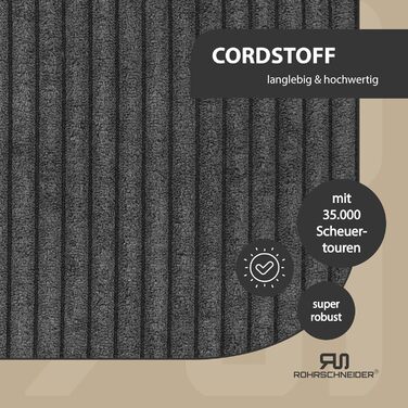 Кішка ліжко-лежанка на підвіконня з самонагрівальною підстилкою | З антиковзаючою основою | Зручне кішка ліжко з м'якого корду | Розмір 2 (90 x 29 см) | Темно-сірий колір | Зроблено в ЄС