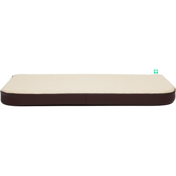 Ортопедичний лежак для собак MEDICO Lux ÖKOLEINEN, 75x50x15 см - лежак для маленьких, середніх та великих собак, водонепроникний, ергономічний, коричневий з бежевим