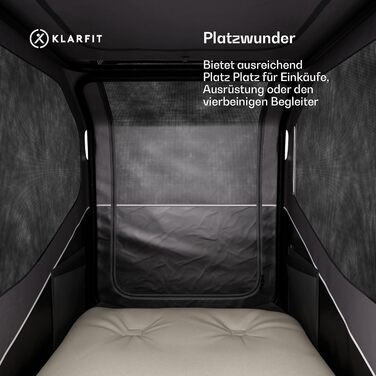 Причіп для собак Klarfit Goldie Home, 334 л, водовідштовхувальний, для дому та вулиці, вантажопідйомність 40 кг, складаний, 16-дюймові колеса