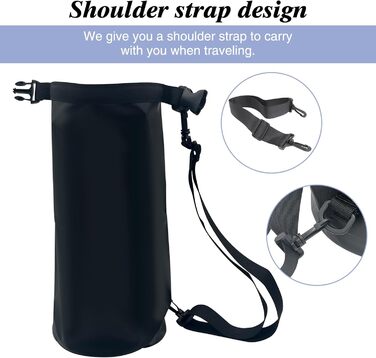 Велика переносна сумка для тварин, 15 л, чорна. Водонепроникна сумка для подорожей з тваринами, для кемпінгу та походів