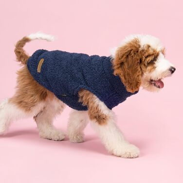 Теплий флісовий светр для собак Fitwarm, 2 шт., зимовий одяг для малих порід, для хлопчиків і дівчаток, сірий і темно-синій, XXL