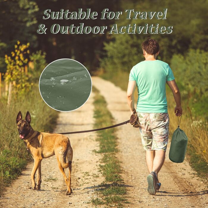 Килимок для собак UNIKOME: неслизький, антистатичний, миючий, 110x68 см (зелений+сірий)