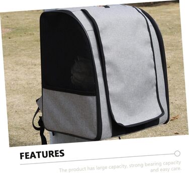 Транспортна сумка для домашніх тварин SHINEOFI з великим об'ємом, дихаюча, рюкзак для котів з практичними кишенями, зручний для подорожей
