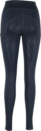 Лазура - Рідлегінги для жінок та дівчаток Emilia | Повний силіконовий покрив | Рідлегінги з 2 бічними кишенями для телефону | Рідлегінги в п'яти кольорах | Розміри 116-176 та 34-46 (128, Asphalt)