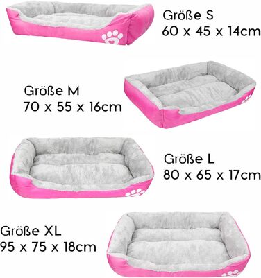Крісло-ліжко для собак Lucky 70см, рожеве: м'яке та зручне, для середніх собак, можна прати
