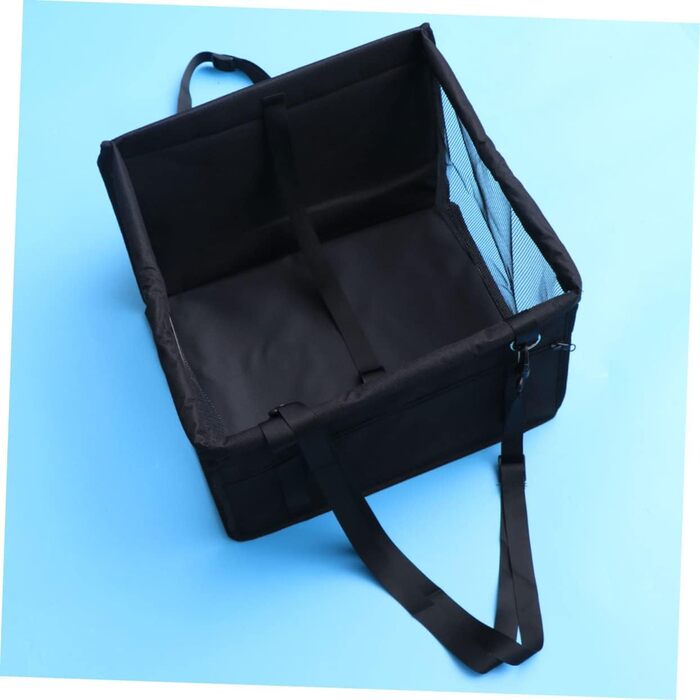 Сумка-переноска для собак та котів BESPORTBLE - чорна, з регульованим ременем безпеки та відділенням для зберігання