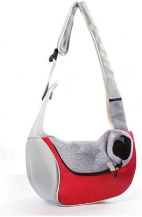 PETEMOO Сумка-переноска для собак та котів, червона (до 2.5 кг)