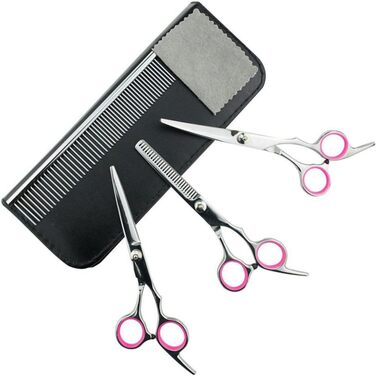 Набір для грумінгу домашніх тварин Supvox: ножиці, гребінець, серветка (для собак та котів)