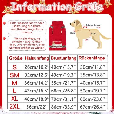 Теплий пуловер для собак Hylyun на Різдво: олень, сніжинка, з повідком, ростовки від S до 3XL