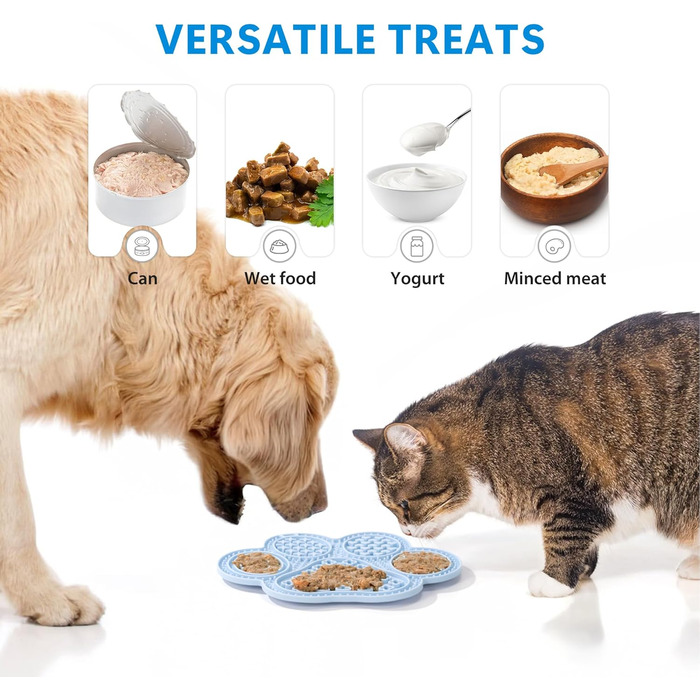 Легкі килимки для собак та котів Li&Zhao – 2 шт. Антистрес, повільне годування, для йогурту та корму