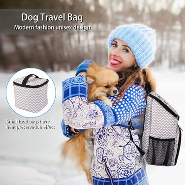 Сумка для собак Baglher, переноска для подорожей, рюкзак для тварин, 2 миски та 2 контейнери для корму (BLW-A, Classic)