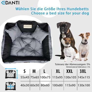 Крісло-ліжко для собак та котів з іменем, сіре, 75x65 см - L/XL