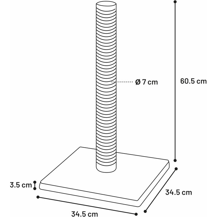 Дряпка для котів Flamingo – коричнева – 78 x 49,5 x 121 см. З платформами, схованими місцями та стовпчиками для дряпання з сизалю (Emma)
