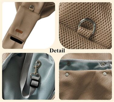 Транспортна сумка для собак і котів на плечі, хакі. Дихаюча сумка-переноска для вигулу, подорожей та активностей на відкритому повітрі