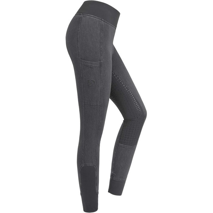 Джинсові легінси для верхової їзди RIDERS CHOICE з силіконовим повним покриттям та кишенею для телефону - RidersDeal Collection (Сірий, 32)