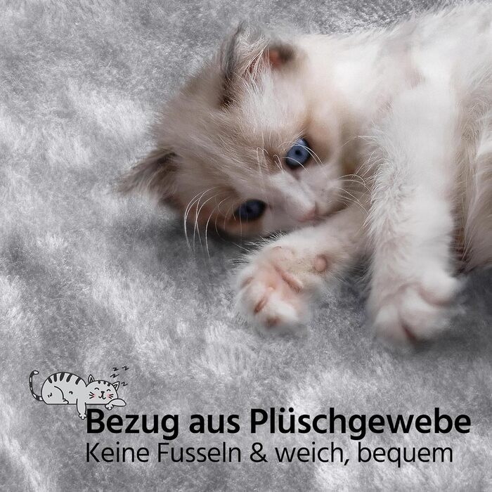 Котячий комплекс Yaheetech 170 см: кігтеточка, ліжко, гамак, іграшки, сірий колір