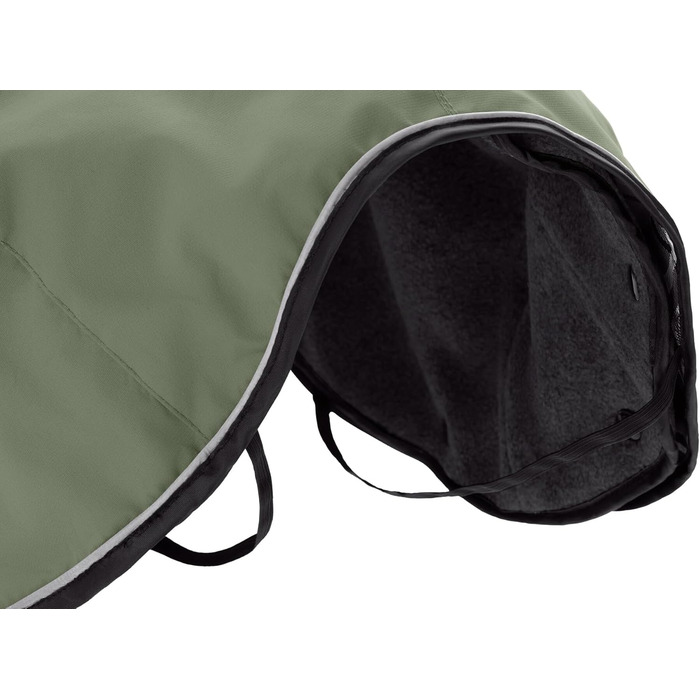 Водонепроникний теплий дощовик для собак Hunter Uppsala, хакі, 2в1 знімний підкладка, розмір 30