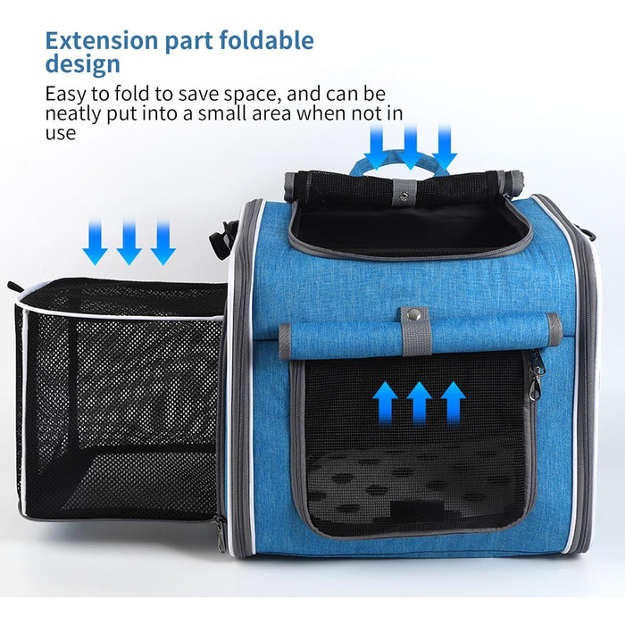 Корзина для собак на велосипеді – сумка-переноска для тварин | Регульована сумка з вентиляцією для транспортування, прогулянок, походів, кемпінгу, велопоїздок та трекінгу