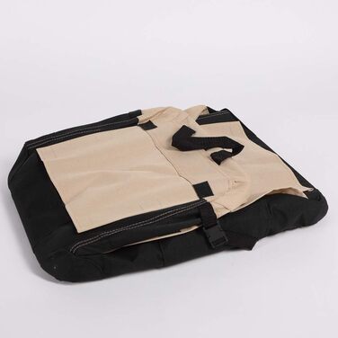 Складана переносна переносна коробка для собак Pocky, розмір S, бежево-чорна, 49x34x34 см, нейлон 600D, міцна