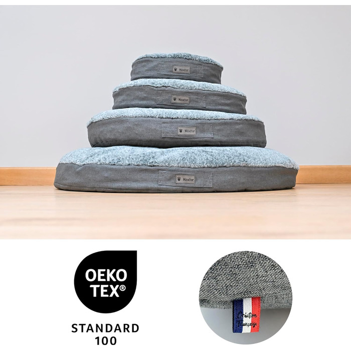 Подушка для собак та котів MaxCor, кругла, з Memory Foam – для суглобів, двостороння, літня/зимова, легка, не деформується