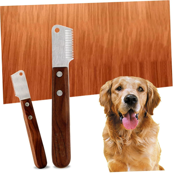 Гребінець для вичісування підшерстка Supvox для собак з довгою шерстю. Видаляє підшерсток та відмерле волосся. Ергономічна ручка.