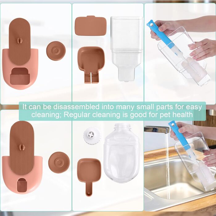 Автоматичний диспенсер води Lemtrflo для кліток, годівниця для кроликів, свиней, хоряків, зелений (коричневий)