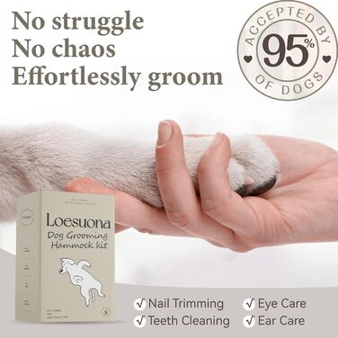 Гамак для собак Haustierpflege: регульований та складаний, розмір M (відстань між ніжками 11-14', вантажопідйомність до 20 кг)