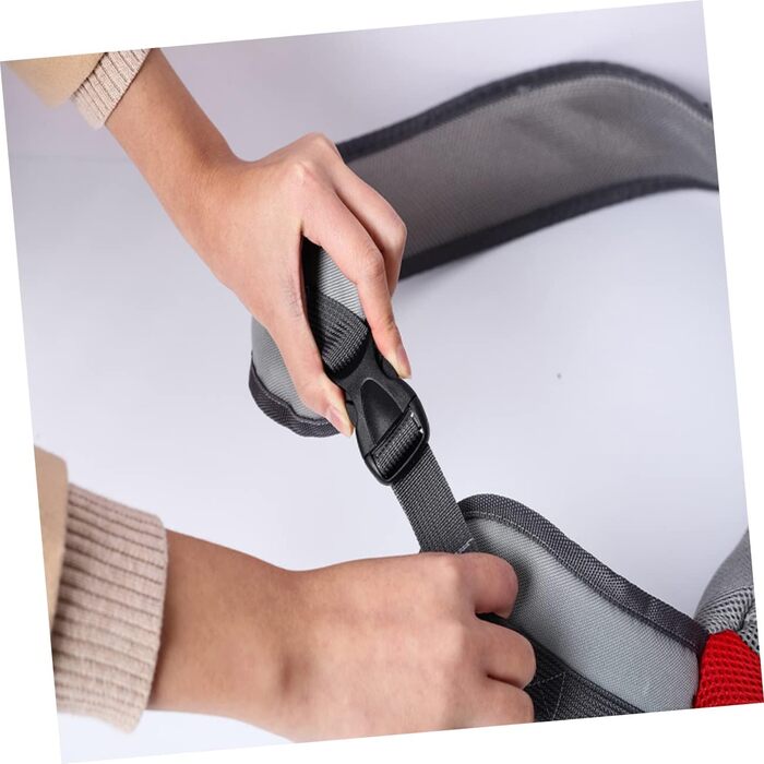 Переносна сумка-переноска для тварин BESPORTBLE, міцна сумка для собак, для подорожей, з вентиляційними вікнами та блискавкою, регульовані плечові ремені, переносна сумка для малих тварин та цуценят, червона