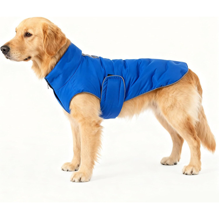 Зимова куртка для собак Mante, тепла пуховка для собак та котів, міцний в'язаний пуховик з м'якого матеріалу для комфорту та тепла (М'ятно-зелений, ), М'ятно-зелений (L, Синій)