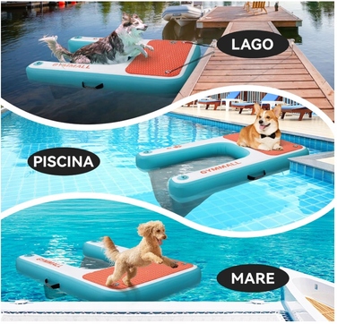 Надувна платформа-трап для собак: вихід із води (басейн, озеро, море)