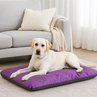 Килимок для собак ECO: великий, середній, малий - вологостійкий, м'який, 90x60x8 см (фіолетовий)