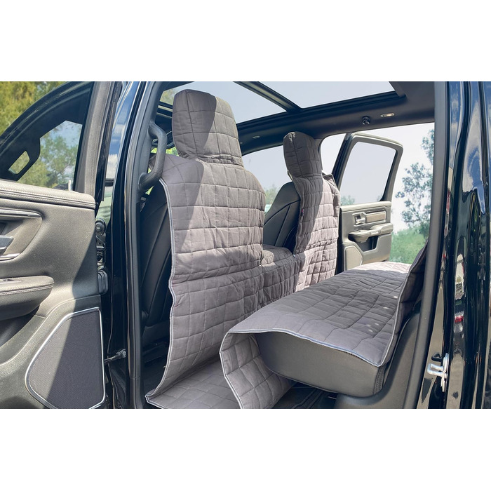 Tierlando® Автоковдра з бавовни XXL для пікапів та SUV, 240x170 см, сірий графіт