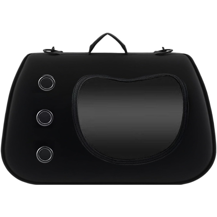 Сумка-переноска для собак, маленька, через плече, чорна. Ідеально для прогулянок, пікніків, кемпінгу. Зручна, легка, прозора переноска для маленьких собак.