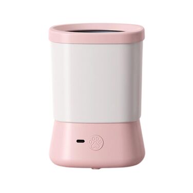 Портативний очисник лап для собак, мийка лап для тварин з 2 швидкостями, аксесуар для собак, рожевий