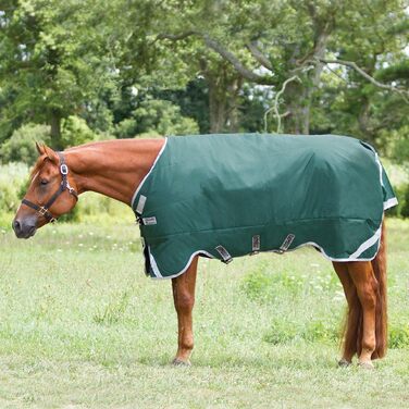 Водонепроникна кінська попона Horseware Rambo Original 0г, зелена/срібляста, 140 см, для пасовища та дощу