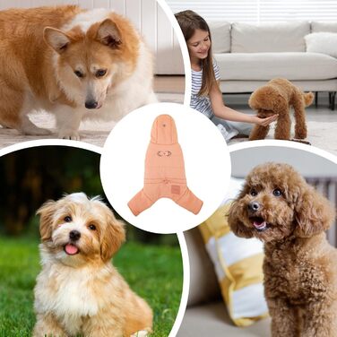 Зимовий одяг для собак: тепла куртка-худі для маленьких собак, 2XL, оранжева | Зручні зимові куртки для собак