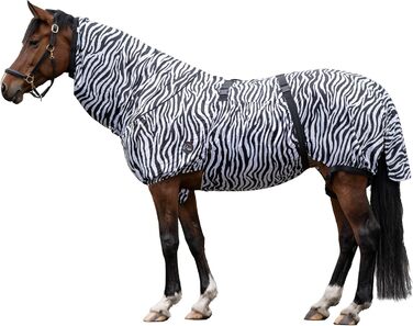 HKM 7238 Захисна попона від екземи та комах для коней Zebra, 155 см