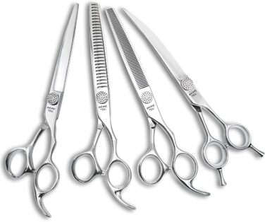 Професійна вигнута ножиця для грумінгу собак і котів, 440C сталь, 20.3 см (8'')