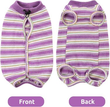 Одяг для котів після операції Citétoile: комбінезон для захисту животика, альтернатива E-обротню, розмір L, фіолетовий