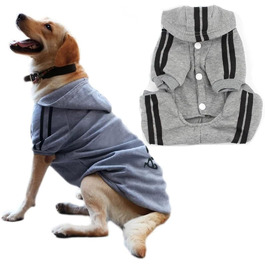 Теплий костюм-комбінезон для собак та котів різних розмірів (XXXXXL, сірий)