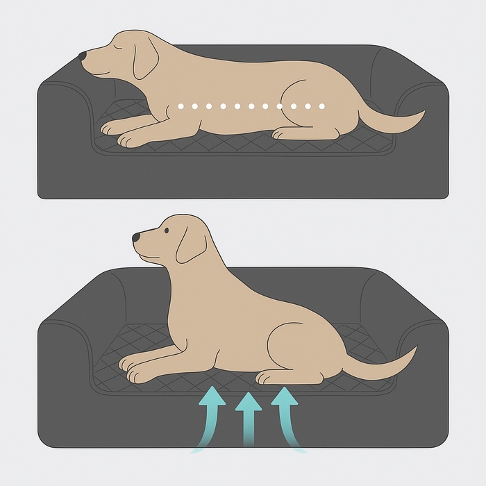 Килимок для собак Odol-Plus, сірий, 110 см x 65 см