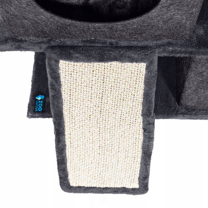 Високий когтеточка-комплекс із лежаком та стовпчиком для кігтів, вежа ZooVentus 101 — 160 см