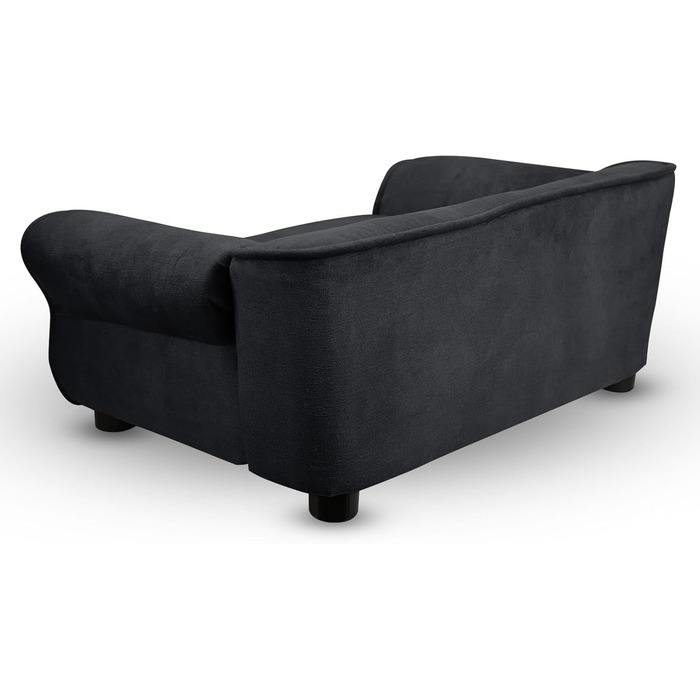 Диван для домашніх тварин MG Design – чорний, міцний, з м'якою оббивкою, легко чистити – для собак та котів, збірно-розбірний, чорний, W17