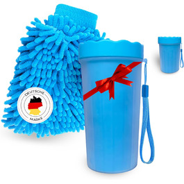 Goldthal® Оригінальний рукавичка для миття лап собак з мікрофібри. Без брудних лап для великих та маленьких собак