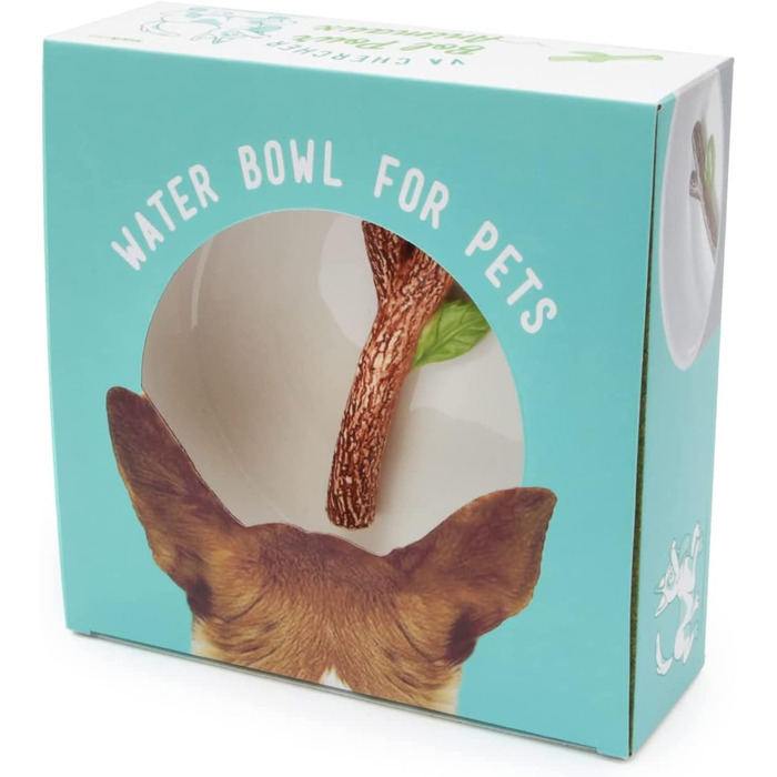 Миска для собак Suck UK з 3D-декором | Керамічна миска для води та їжі для собак | Іграшка для собак, аксесуар для тварин | Новинка для дня народження цуценяти